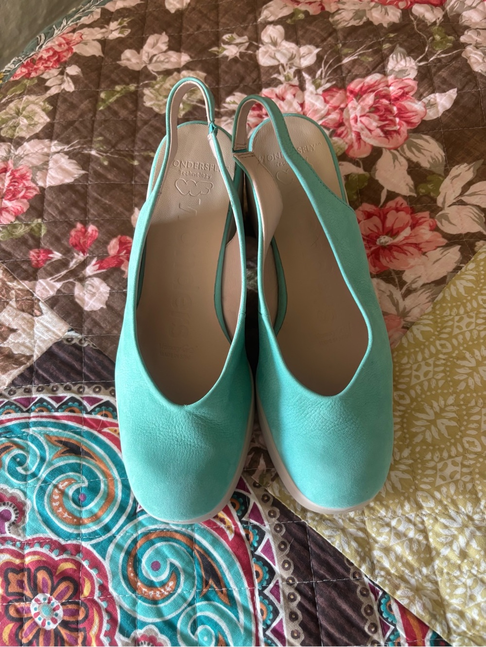 Wonder’s Leather “”Lack Aura Slingback”-NWOB-Size 37